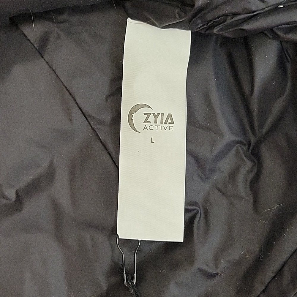 Zyia Active Black Alpine Quilted Down  Vest, Women's Sz Large New gorpcore - Picture 5 of 6